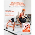 thumbnail image 2 of VEVOR Wire Spool Rack, 220 lbs Load Capacity, Portable Cable Caddy, Moveable Wire Rack with Wheels,Spool Holder, Up to 29.9 in Diameter,for Electrical Industrial and Retail Use,Working Efficiency, 2 of 9