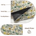 thumbnail image 6 of Large Area Rugs for Living Room Bedroom, Vintage Flowers 5'x8' Rug Washable Carpet Runner Indoor Outdoor, Spring Yellow Green Floral Country Leaves Birds Non Slip Floor Mats Rug for Kitchen, Bathroom, 6 of 8