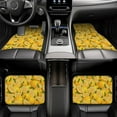 thumbnail image 6 of Daiia Yellow Limes Printed Car Floor Mats Set of 4, Durable Non Slip Auto Floor Carpet, Car Interior Carpets Proof Foot Pads Anti-Slip Cushion Automoetive Accessories, 6 of 6