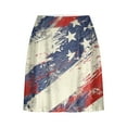 thumbnail image 3 of QATAINLAV Plus Size 4th of July Skort, Women 2024 Summer Fake Two Piece Yoga Shorts American Flag Patriotic Tennis Skirts Multicolor XXL, 3 of 6