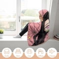 thumbnail image 6 of Kamado Nezuko Wearable Blanket Cloak Arctic Velvet Hooded Blanket Soft Fuzzy Hoodie Blanket Cape for Adults Kids 50"x60", 6 of 8