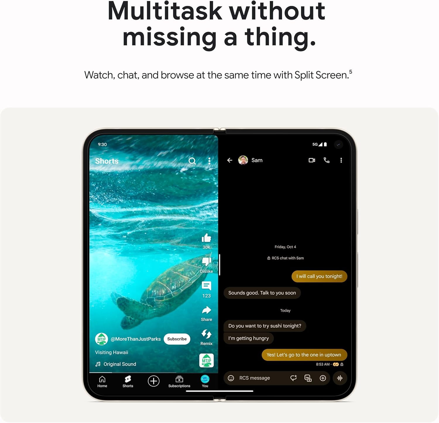 Google Pixel 9 Pro Fold 256GB+16GB RAM | 8.0” Foldable LTPO OLED