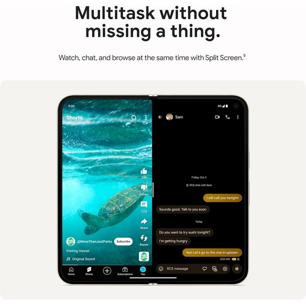 Google Pixel 9 Pro Fold 256GB+16GB RAM | 8.0” Foldable LTPO OLED