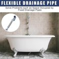 thumbnail image 2 of 2 Pcs Low Profile 1 1/2 P Trap with Sealing Tape Low Profile Shower Drain Flat 1 1/2 P Trap Freestan, 2 of 5