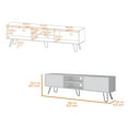 thumbnail image 6 of DeeHome Kyle White Hairpin Leg TV Rack, 6 of 6