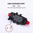 thumbnail image 2 of Bicycle Tail Light 4 Modes USB Rechargeable Mountain Light Cycle Bike Rear Light Lantern, 2 of 8