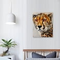 thumbnail image 4 of ARISTURING Leopard Canvas Prints Wildlife Animal Leopard Wall Art Cheetah Pictures Artwork for Bathroom Bedroom Office Living Room Paintings Decorations Ready to Hang Framed, 4 of 5