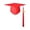 Red#106, variant on Knitted Doctoral Graduation Hat Degree Cap Bachelor Hat with Year Plate White Adult Mentor Hat for Graduation Ceremony 2026 Party Decorations Gifts