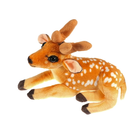 BESTYASH Vintage Christmas Deer Plush Reindeer Stuffed Animal for Home Decoration 1Pcs