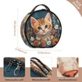 thumbnail image 3 of BZSMCE Makeup Bag Large Travel Cosmetic Bag with Adjustable Dividers Fashion Floral Curiosity Printed, 3 of 7