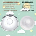 thumbnail image 2 of Lictin Breastmilk Collector, Breast Shell for Breastfeeding, 2 Pcs Silicone Breast Pad Nursing Cup Milk Saver for Nursing Moms, Protect Sore Nipples Soft and Reusable with Box, 2 of 8