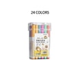 thumbnail image 3 of Cheapark Roller Pen Liquid Ink Marker Pen Art Writing Marking Use Back to School 12 24 48 Color Set Smooth Writing Stationery Tool, 3 of 6