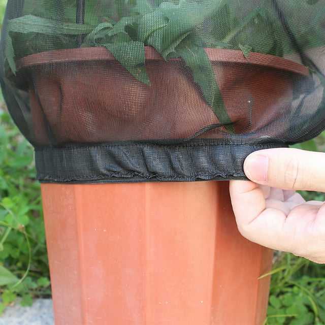 Funda de red para plantas, bolsa de malla con cremallera protectora, funda para plantas de jardín, funda protectora para frutas, funda para jardín
