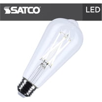 Satco S12535 ST19  LED Light Bulb 5W 120V 5000K E26 Medium Base Dimmable Wet Location (1 Pack)