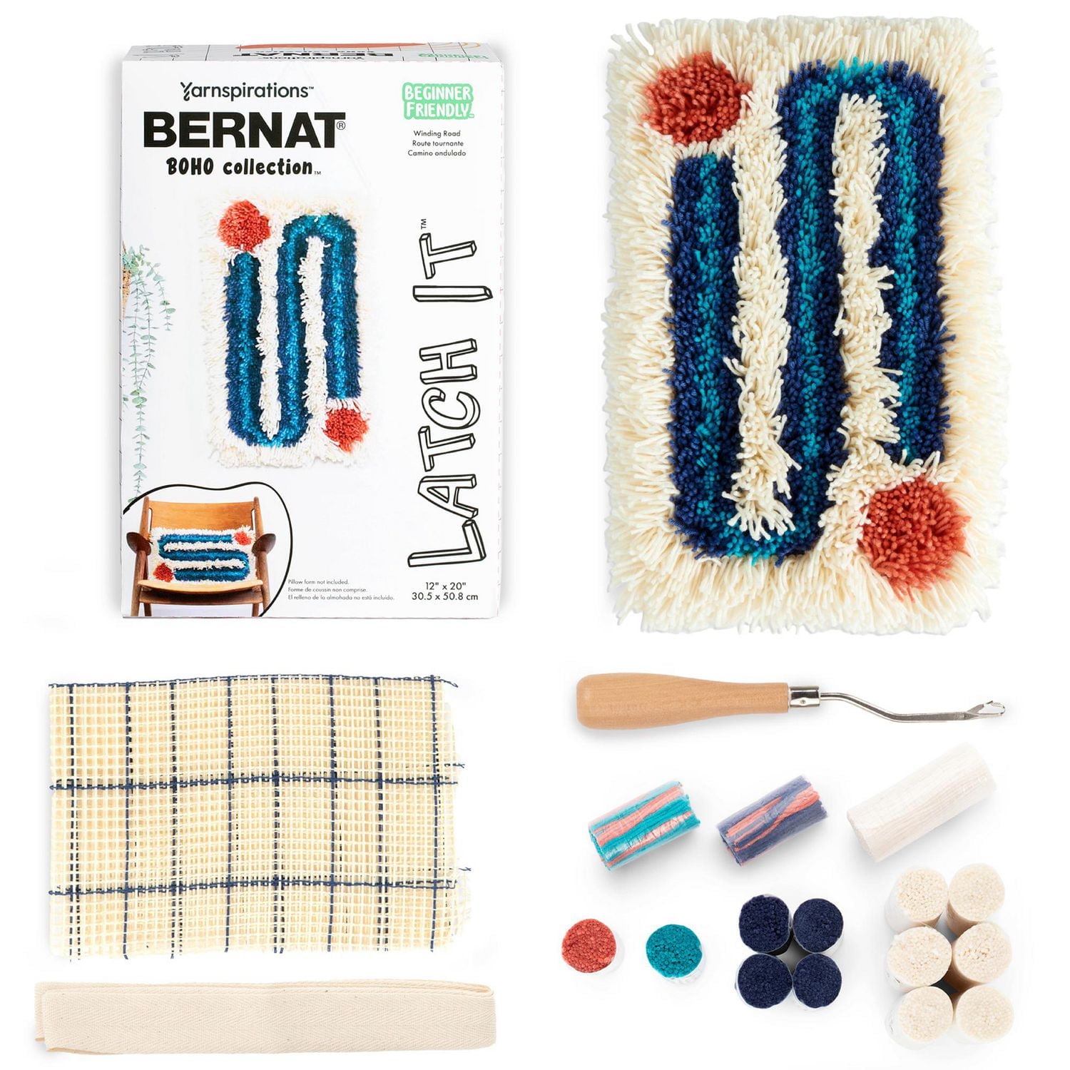 Bernat® Latch It™ Boho Collection Acrylic Yarn Kit