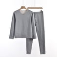 thumbnail image 3 of Kureaily Male Thermal Underwear Set Fleece Lined Long Thermal Underwear Base Layer Set For Men Cold Winter Summer Pajamas, 3 of 8