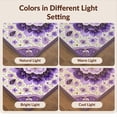 thumbnail image 7 of Design&I 8'x10' Ultra Soft Area Rug, Dorm Purple Boho Vintage Petal Symmetry Pastel Flower Lilac None Fluffy Washable Non Shedding for Bedroom Living Room Under Sectional, 7 of 7