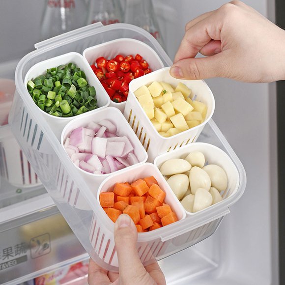 Houderco Multiusos Para Almacenamiento En Cocina Con Estructura Resistente Y Compartimentos Para Condimentos