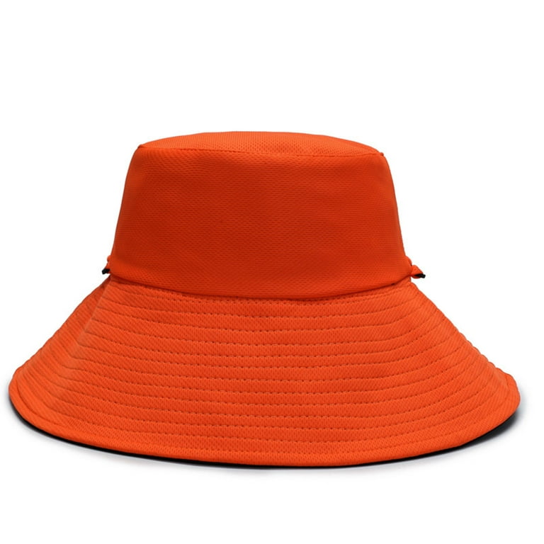 OGLCCG Summer UPF50+ Sun Visor Hats for Men Women Wide Brim Outdoor  Foldable Fishing Hat Unisex Solid Hiking Beach Sun Cap with Neck Flap 
