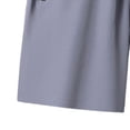 thumbnail image 3 of Ceisia Men's Summer Solid Color Quick-Dry Casual Shorts with Elastic Drawstring Waist Zippered Pockets 5/8 Length Sports Pants Gray Gifts for Father 2X, 3 of 5