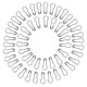 thumbnail image 4 of 1000 Piezas Pasadores de Seguridad en Forma de Pera Pasador de Cierre Pasador de Chal Pasadores de Seguridad para, 4 of 9
