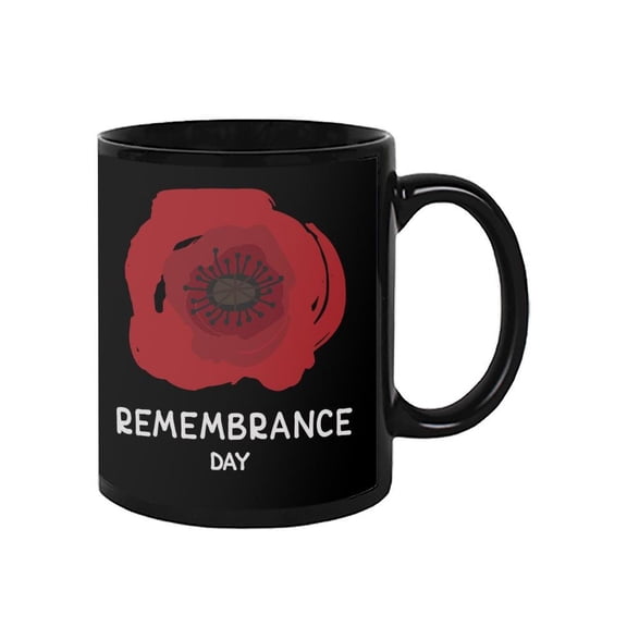 Remembrance Day Bold Poppy Mug Mug - Image by Shutterstock,