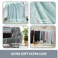 thumbnail image 4 of Swift Home Oversized 60" x 70" Extra-Fluffy High Pile Cotton Candy Soft Faux Fur Throw Blanket, 4 of 6