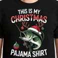 thumbnail image 3 of This Is My Christmas Pajama Bass Fish Santa Hat – T-Shirt, Hoodie & Sweatshirt – Holiday Apparel – Festive Fishermen, 3 of 6
