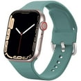 thumbnail image 1 of ALMNVO 1/3Pack Sport Band for Apple Watch Bands 44mm 45mm 38mm 49mm 40mm 41mm 42mm Women Men, Adjustable Elastic Silicone Band Wristbands Replacement for iWatch Series Ultra 8 7 SE 6 5 4 3 2 1 Nike, 1 of 13