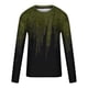 thumbnail image 4 of Blusas y camisas de manga larga con cuello redondo para hombre, blusa informal de manga larga con cuello redondo y estampado., 4 of 5