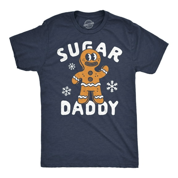 Mens Funny T Shirts Sugar Daddy Sarcastic Gingerbread Cookie Graphic Christmas Novelty Tee for Men Graphic Tees