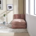thumbnail image 6 of 3 Seater Chenille Convertible Sofa Bed with Modular Sections & Side Pockets – Compact Design for Small Spaces, Thick Cushions, No Assembly Required, Pink, 6 of 7
