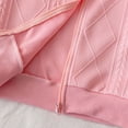 thumbnail image 4 of Enyan Girls Sweatsuits 2 Piece Set Long Sleeve Zip Up Hoodie and Jogger Pants Set Kid Toddler Girl Fall Winter Outfits,4-5 Years, 4 of 7
