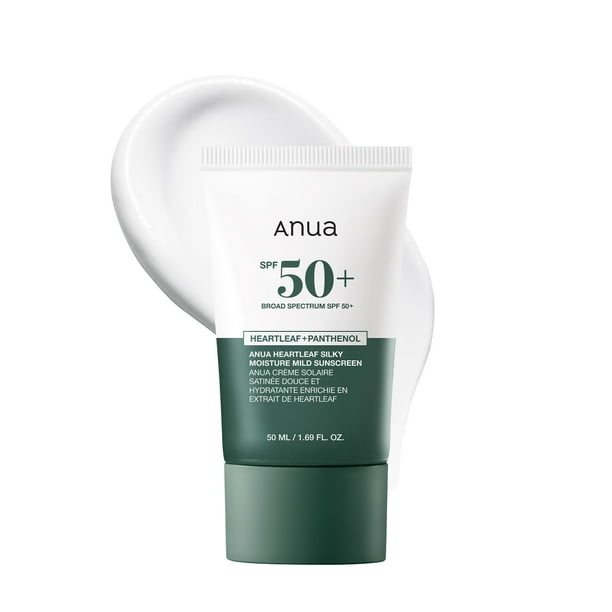 Protector solar ANUA Heartleaf Silky Moisture SPF 50+ 50 ml