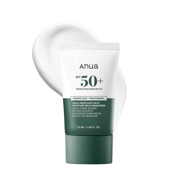 Protector solar ANUA Heartleaf Silky Moisture SPF 50+ 50 ml