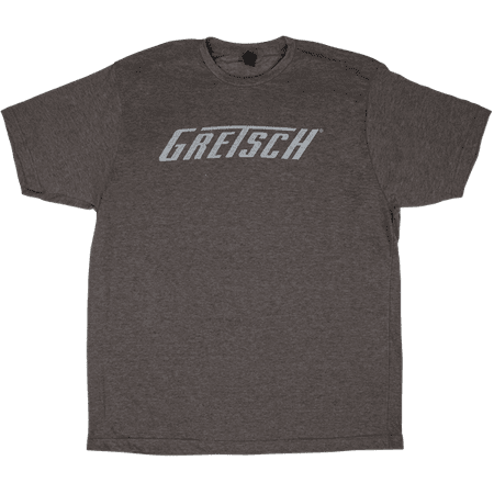 Gretsch Guitars Heather Gray Logo Graphic T-Shirt, Mens Size Medium #0994874506