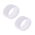 thumbnail image 1 of LOVIVER 2 Pieces Badminton Tennis Racket Handle Fix Protector Band Overgrip White bianca, 1 of 6