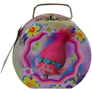 Trolls Tin Carrier Metal Storage Case/lunch Box/purse Dreamworks Tin  Storage Box 