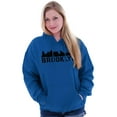thumbnail image 4 of Brooklyn NYC Skyline New York City NY Hoodie Sweatshirt Women Men Brisco Brands S, 4 of 6