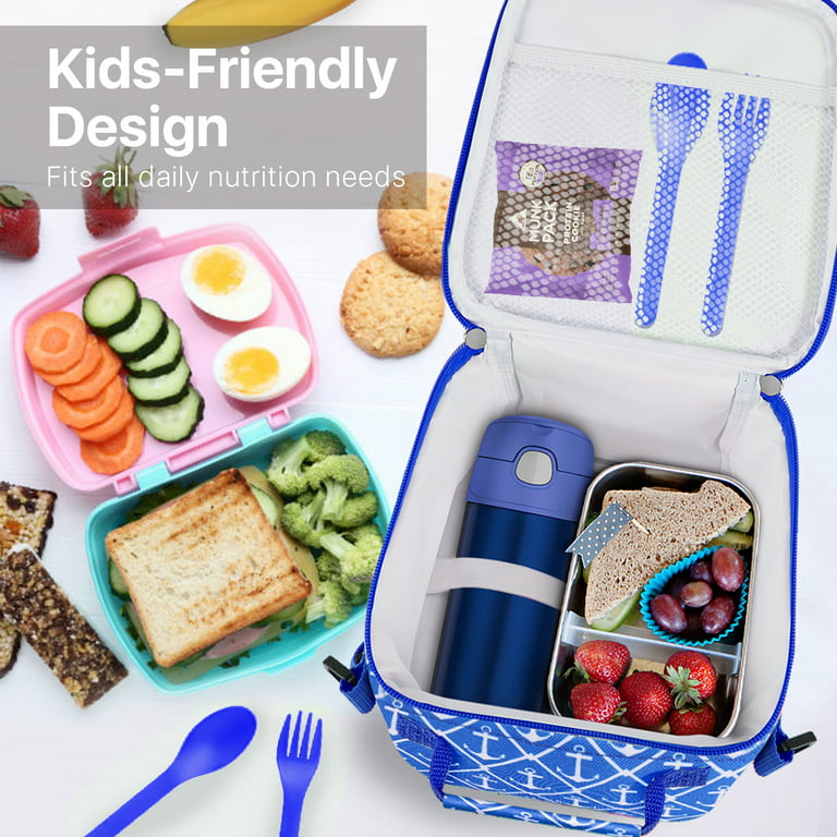 Glass Lunch Box for Girls School Kids Portable Picnic Bento Box