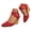 Red, variant on Women's Espadrilles Wedge Platform Sandals Closed Toe Ankle Strap Dressy Casual Summer Shoes