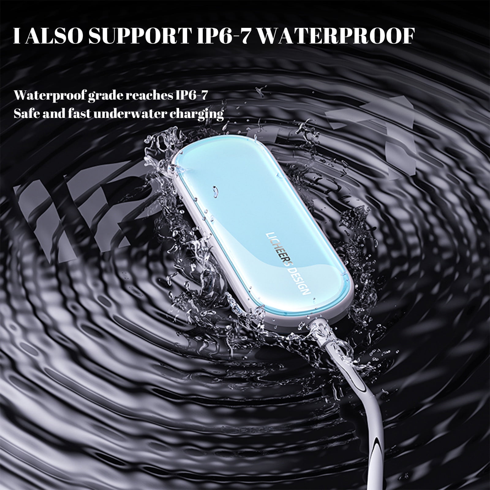 Bouanq Portable Wireless Charger Magnetic Wireless Charger Compatible With IPhone 13| IPhone 12 15W Qi-Certified Fast Wireless Charging Pad Mag-safe Charger For Airpods