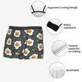 thumbnail image 4 of KLL Cute Poached Eggs Men's Cotton Boxer Briefs Underwear-Large, 4 of 8