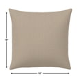 thumbnail image 4 of Casual Cushion Solid Sunbrella® Fabric 1-Piece Outdoor Throw Pillow, 18"W x 18"L, Cast Ash, 4 of 5