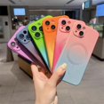 thumbnail image 3 of Magnetic for iPhone 15 Case, Compatible with MagSafe, Full Camera Lens Film Protection Cute Gradient Color Silicone Shockproof Matte Cover for Women & Men (iPhone 15,Green Blue), 3 of 17