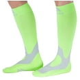 thumbnail image 6 of Compression Stockings for Women & Men Circulation 20-30 mmHg - Neon Green, Small, 6 of 7