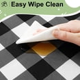thumbnail image 5 of decorUhome 10Pcs Disposable Tablecloth for Rectangular Table, 54x108 Inch Black and White Checkered Table cover for Party, Birthday, Picnic, 5 of 8