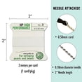 thumbnail image 4 of Griffin High Performance Bead Cord Perlseide – White Color – Size 3 (0.50mm) – 2 Meters per Card – Stainless Steel Needle Attached – for Knotting Pearls, Gemstones, Crystals and Beads, 4 of 5