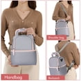 thumbnail image 4 of NCVI Breastmilk Cooler Bag Backpack with Ice Pack, Fits 6 Bottles (Gray), 4 of 7