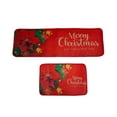 thumbnail image 2 of Gmogad 2-Piece Non-Slip Christmas Kitchen Rugs Set (16x24"+16x48") - Holiday Themed Polyester Floor Mats for Dining Room Entryway Indoor Outdoor Festive Home Decor, 2 of 6